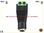 DC output connector female + / -