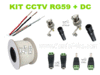 Cable x40 cctv coaxial rg59 vídeo y alimentación