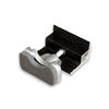 Pinza negra aluminio raílC fijación módulo 30-42 Topfix